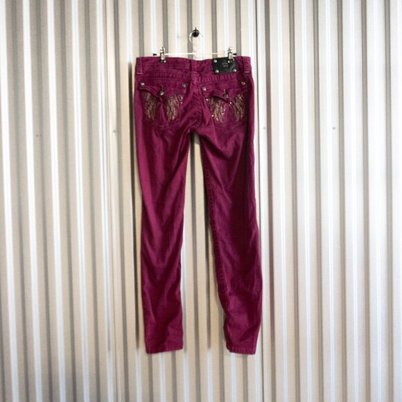 Missme magenta skinny jeans (30) - Picture 2 of 3